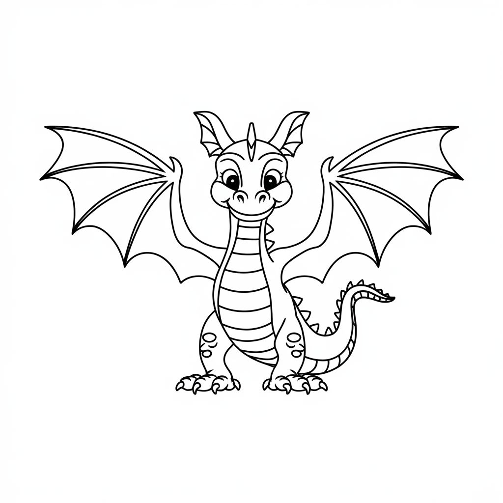 dragon coloring pages