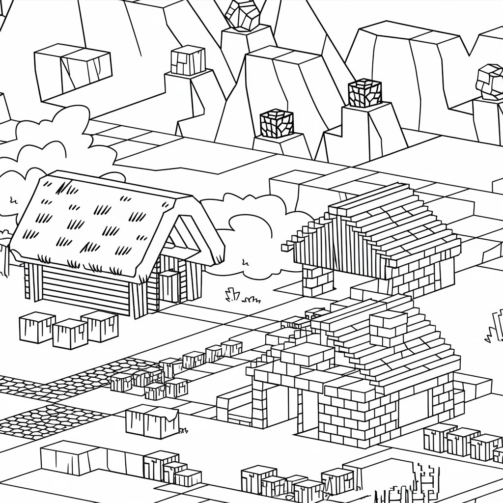 minecraft color pages