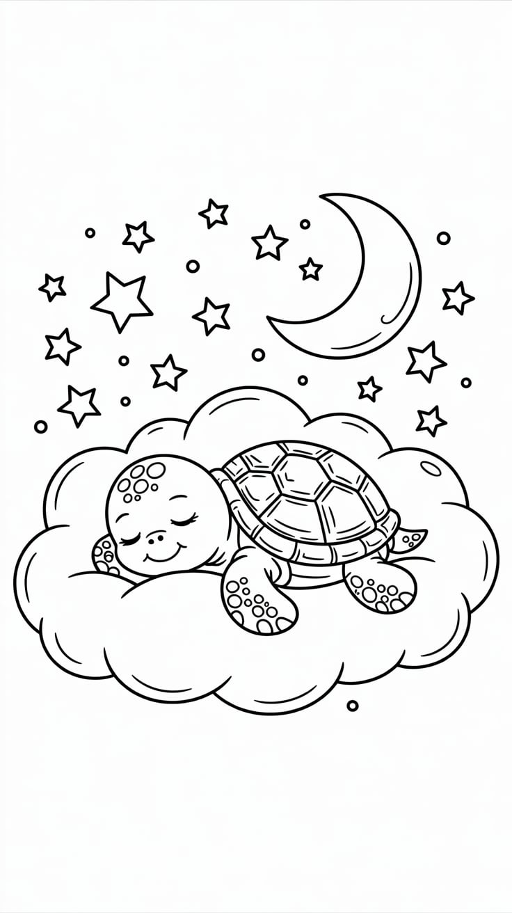 turtle coloring page