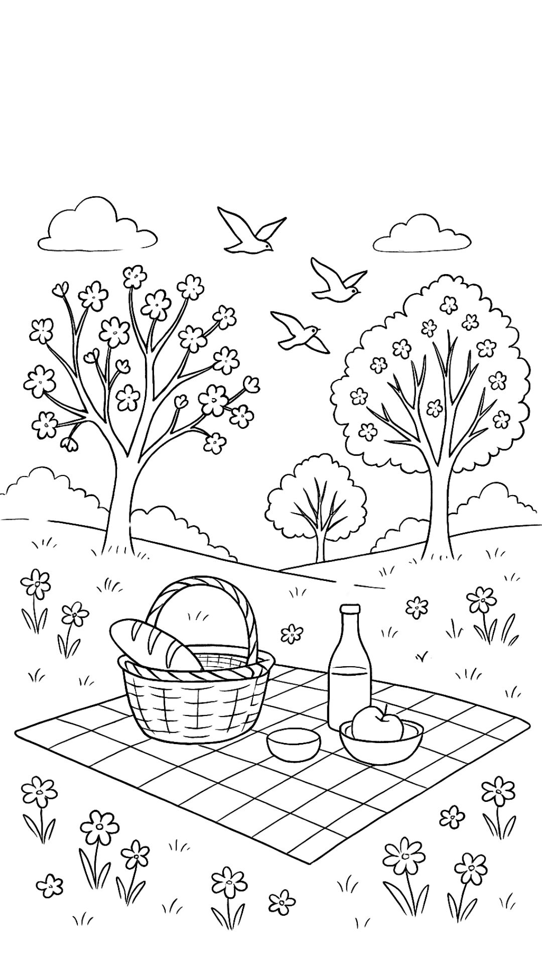 coloring sheet spring