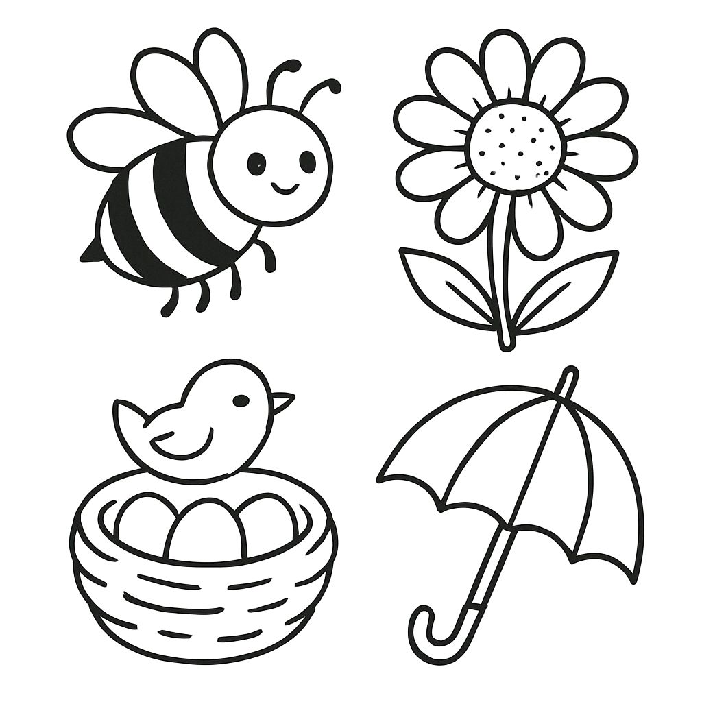 free spring coloring sheets