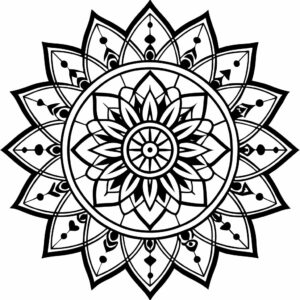 mandala coloring book pages