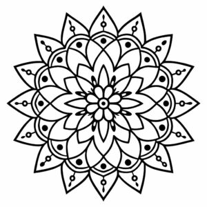 mandala coloring page