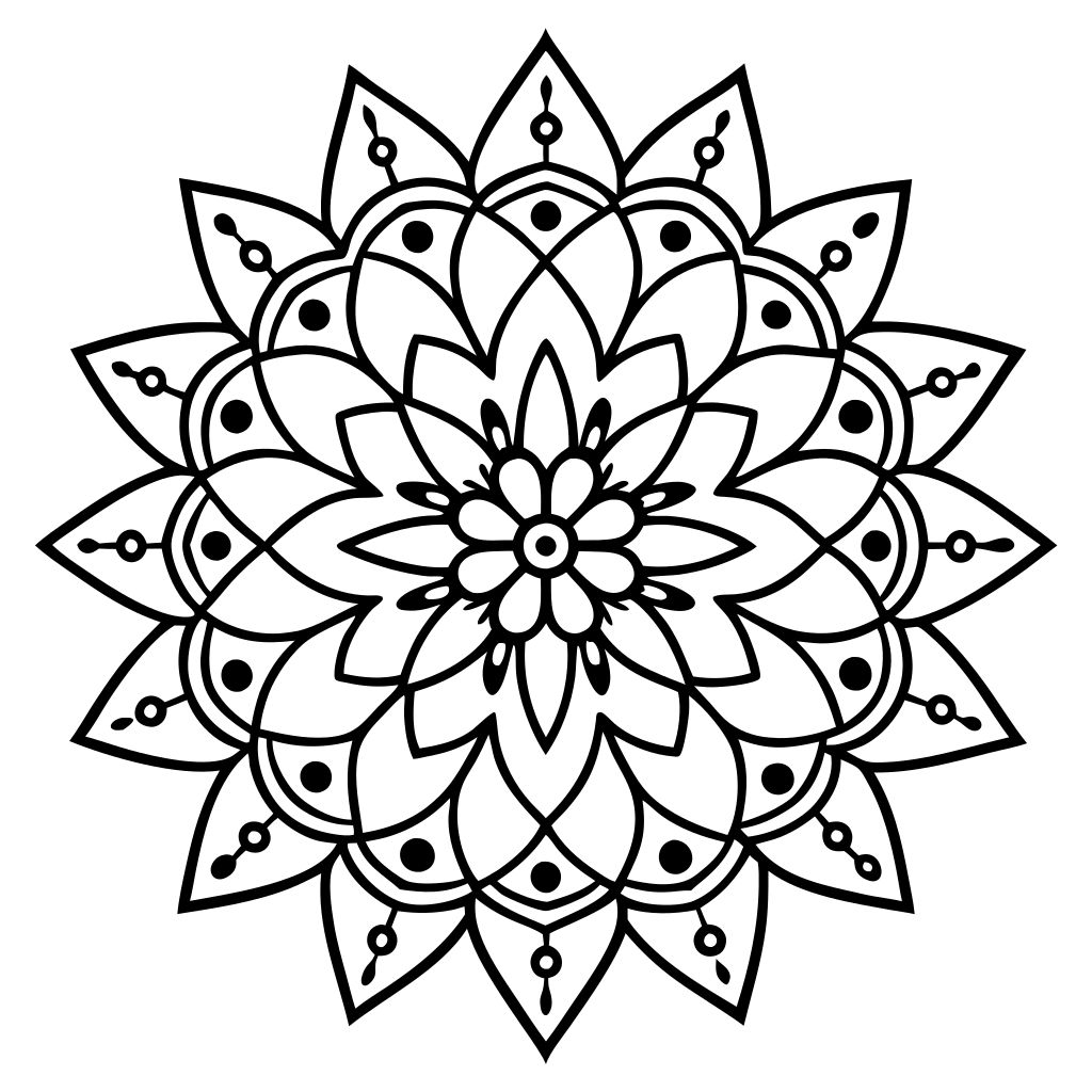 mandala coloring page