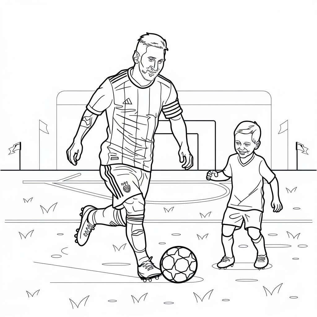 messi and ronaldo coloring pages