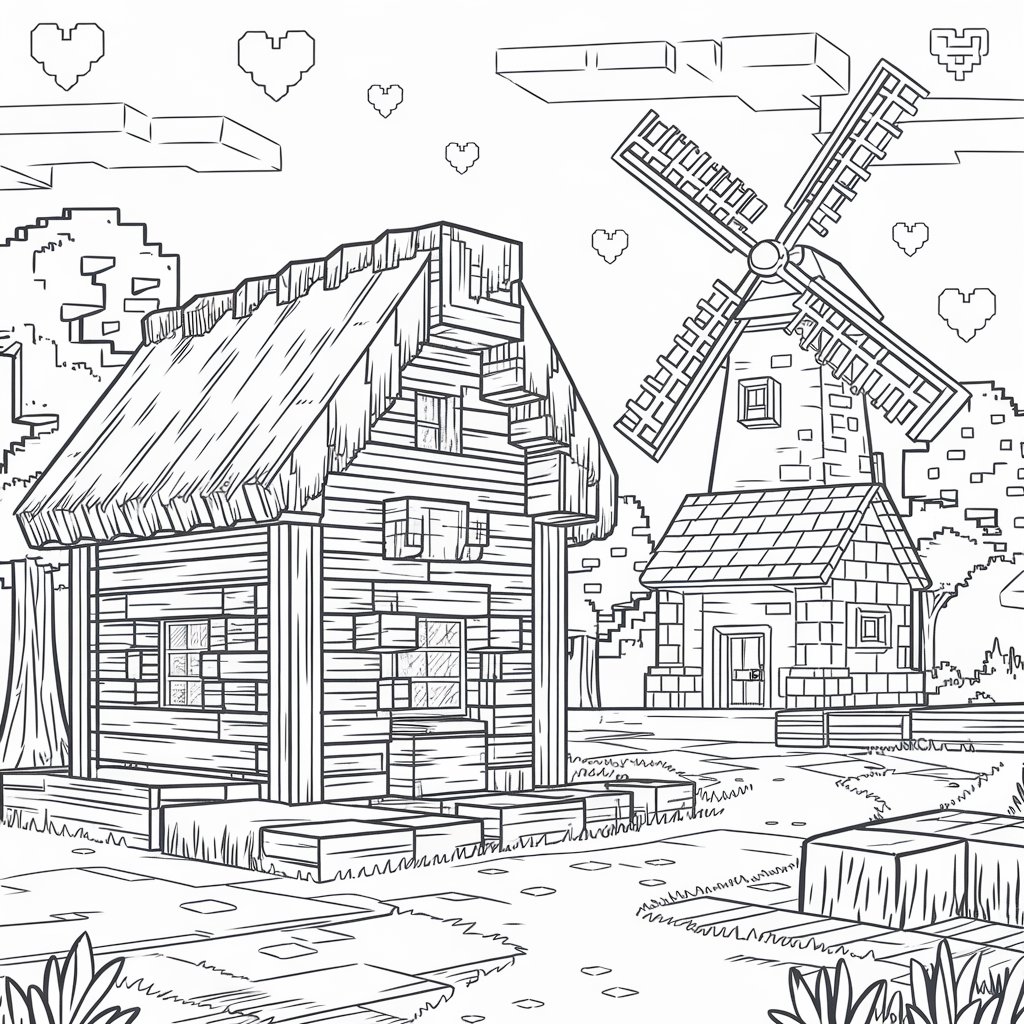 minecraft coloring page