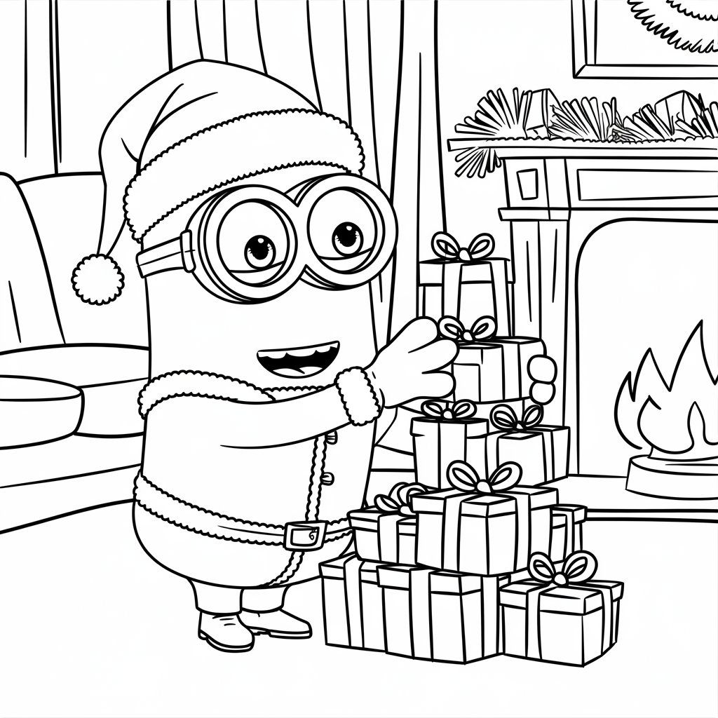 mega minion coloring pages