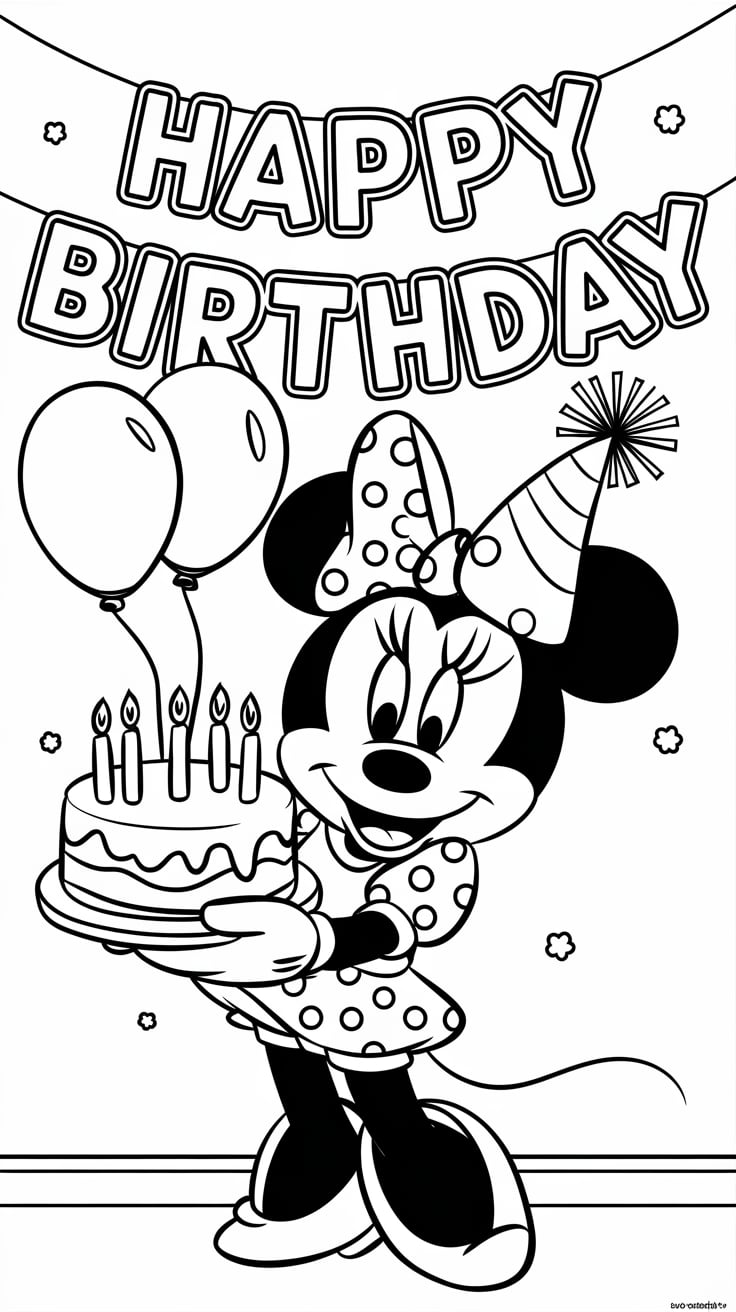 mickey and minnie coloring page
