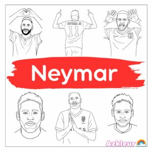Neymar Coloring Pages