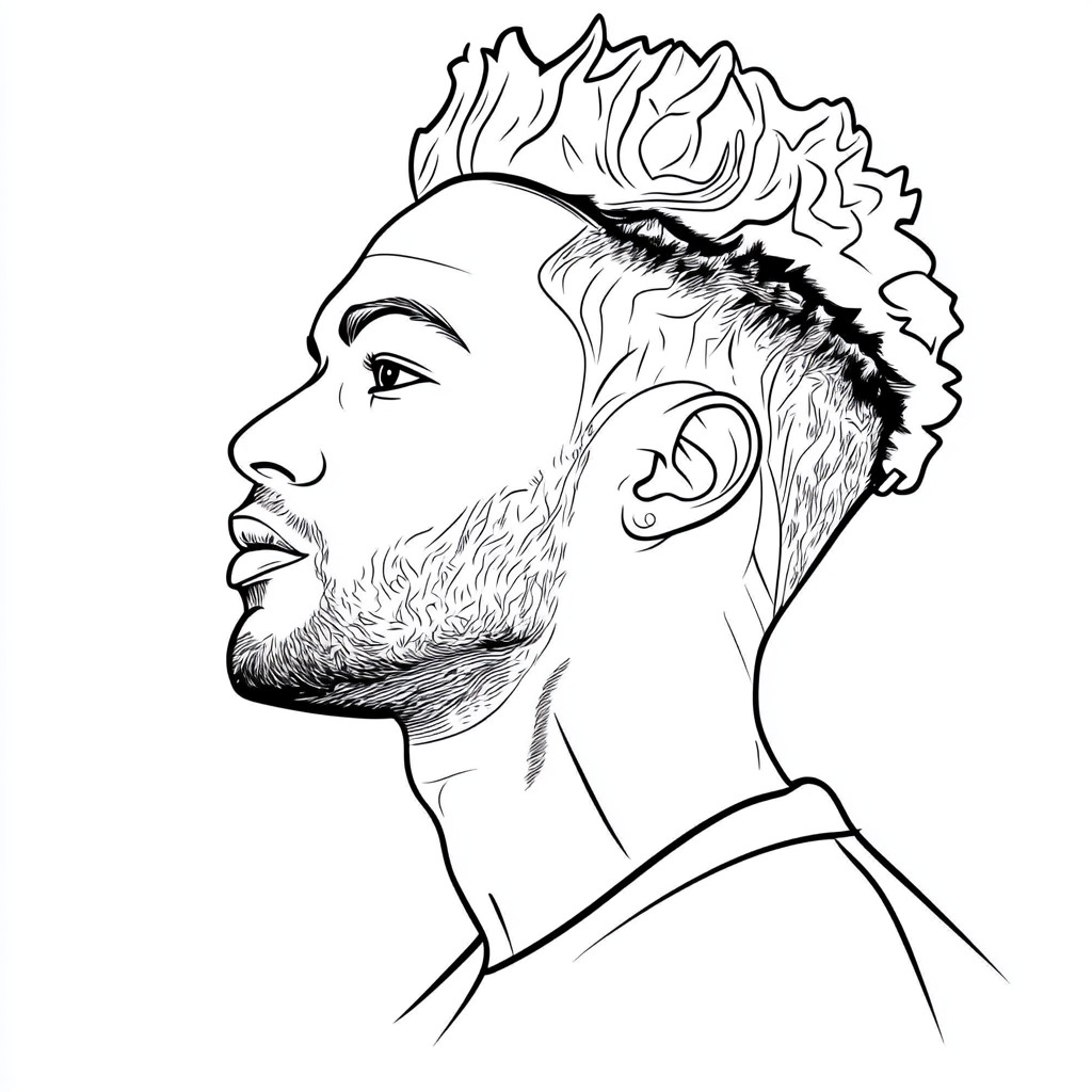 football-neymar-coloring-page