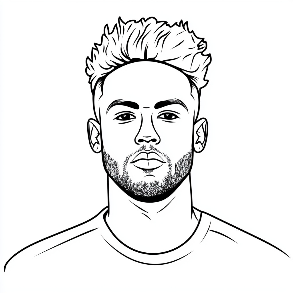 neymar-coloring-page-for-preschoolers