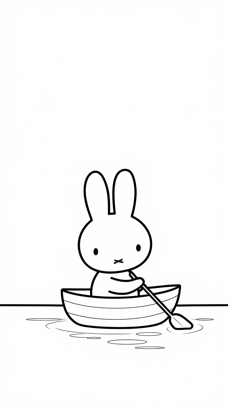 miffy cute coloring pages