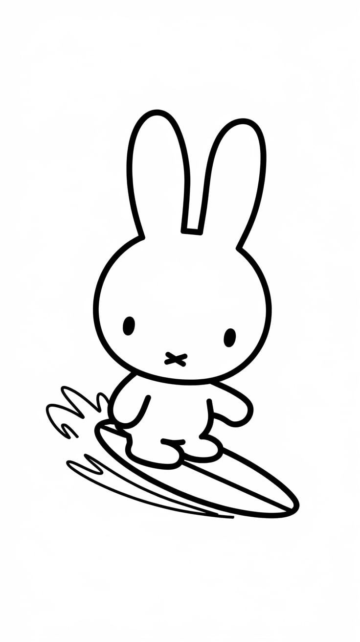 miffy for kid coloring pages
