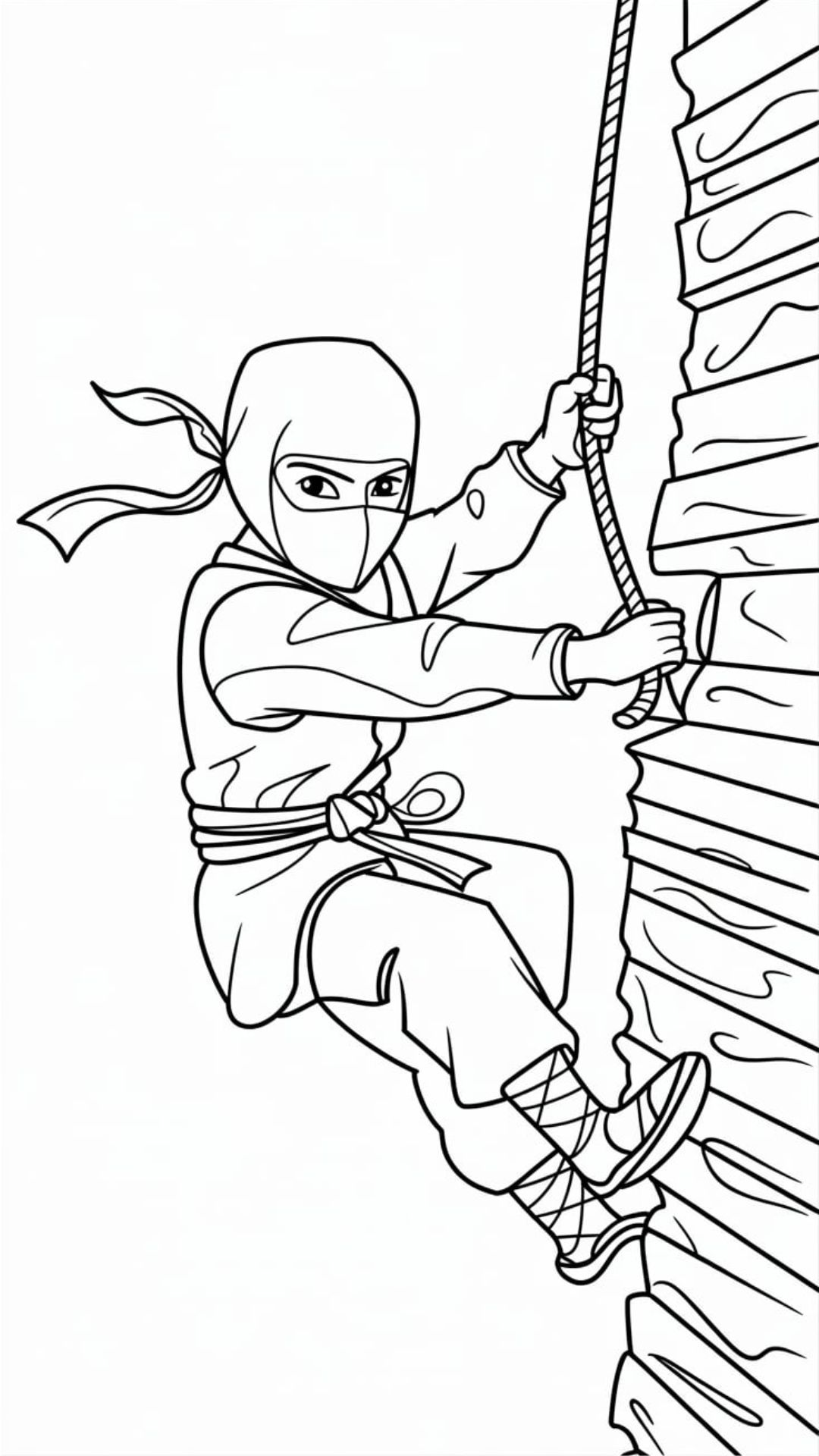 ninja coloring page