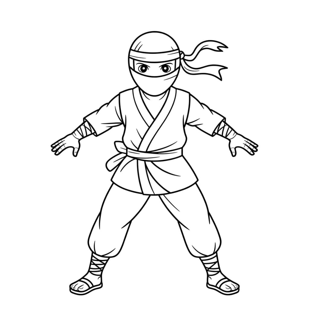 ninja coloring sheet​