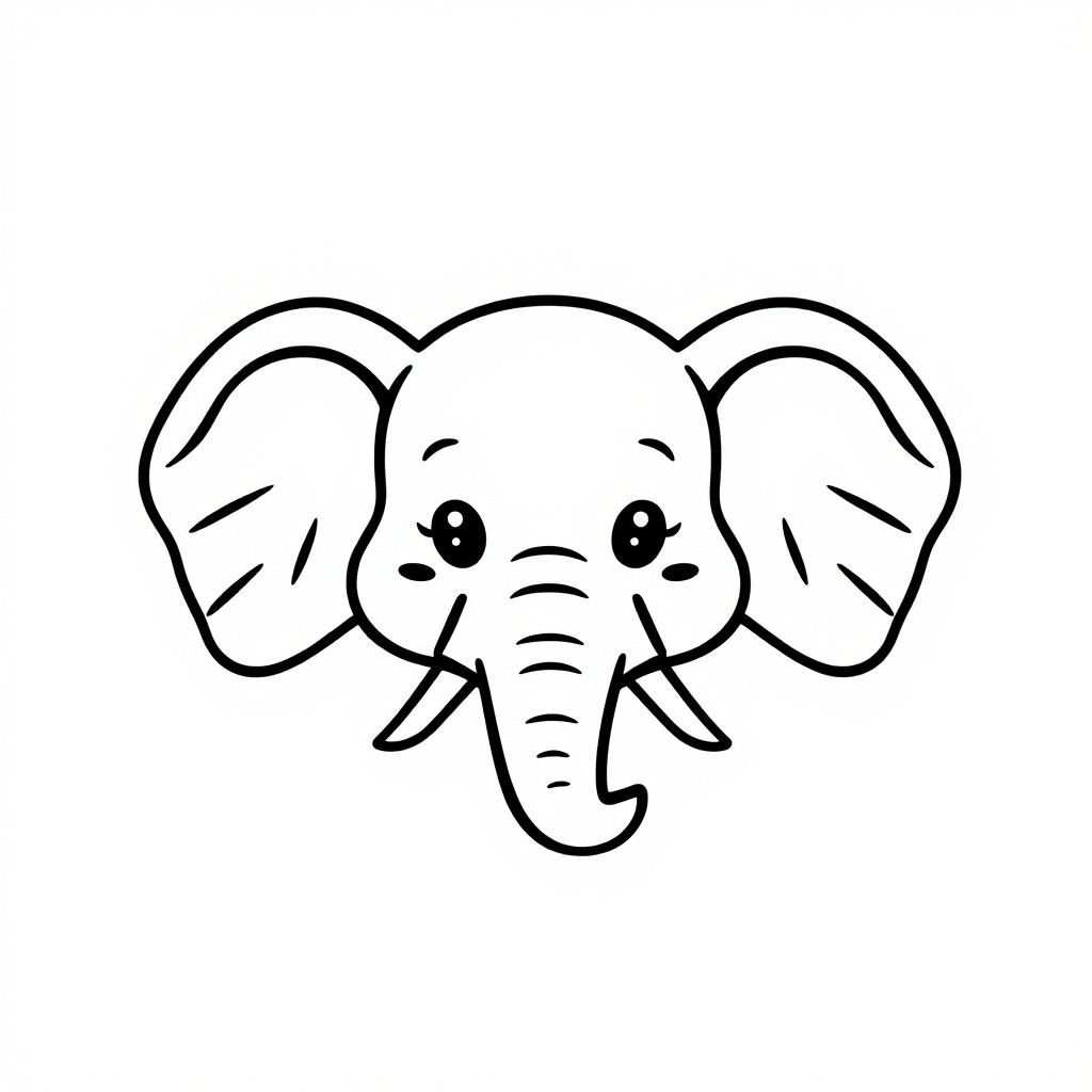 elephant coloring page