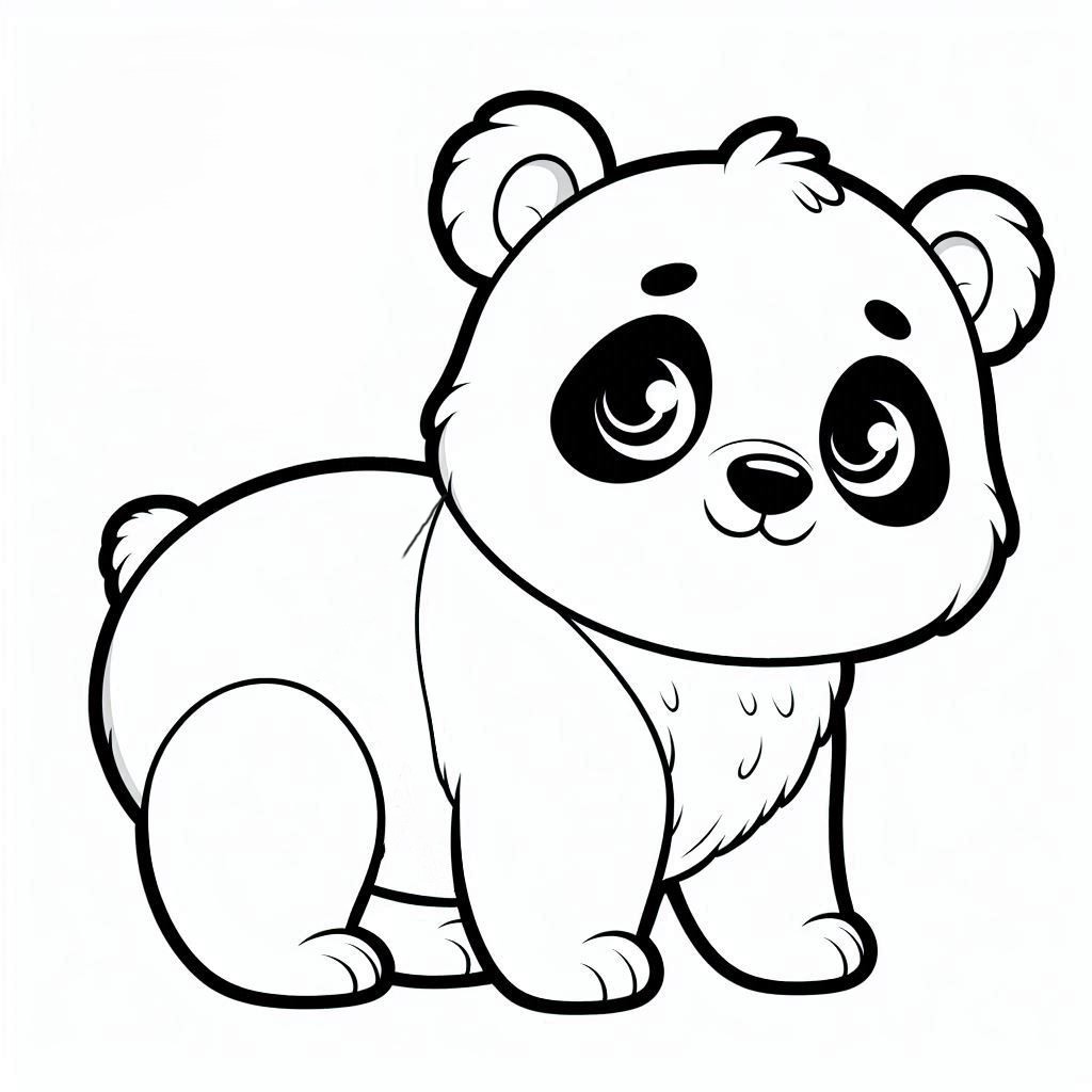 panda bear coloring pages