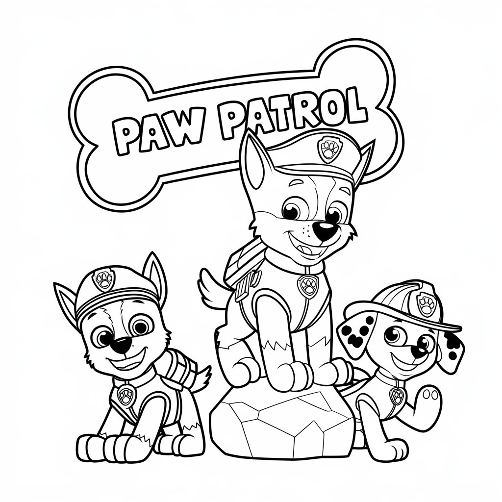 paw patrol coloring pages free printable