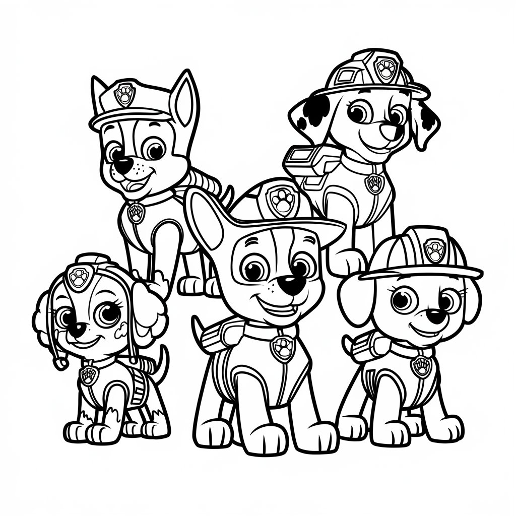 free paw patrol coloring pages