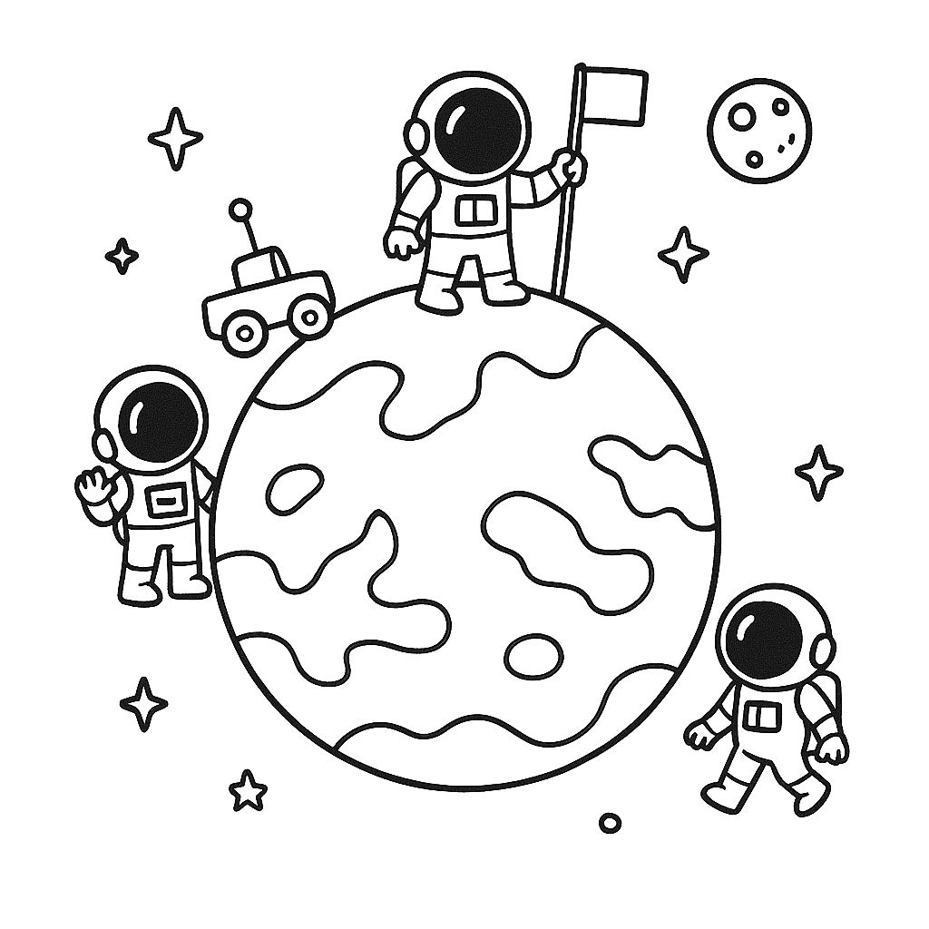 planet coloring pages