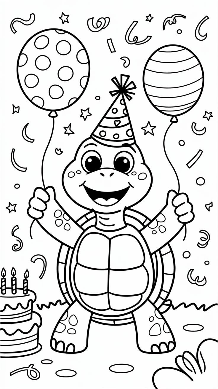 printable coloring pages of turtles