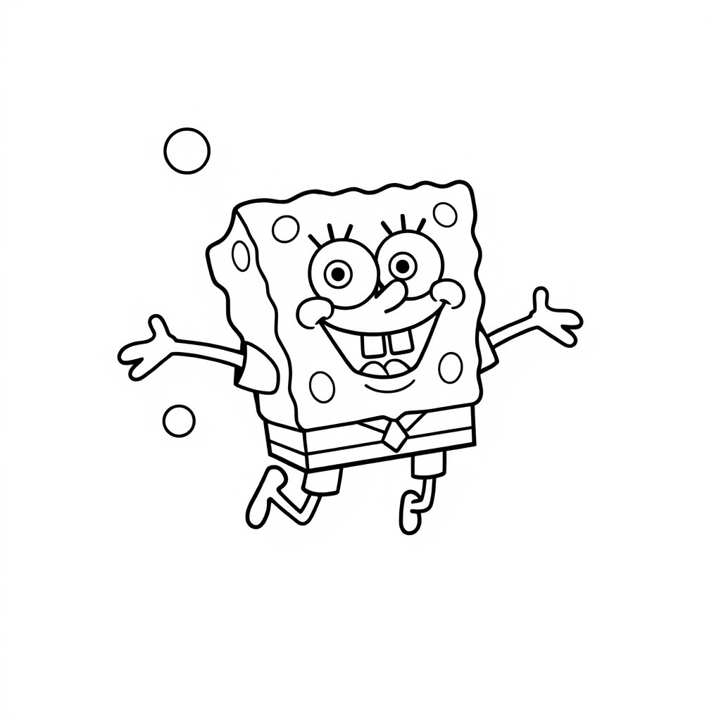 spongebob color pages