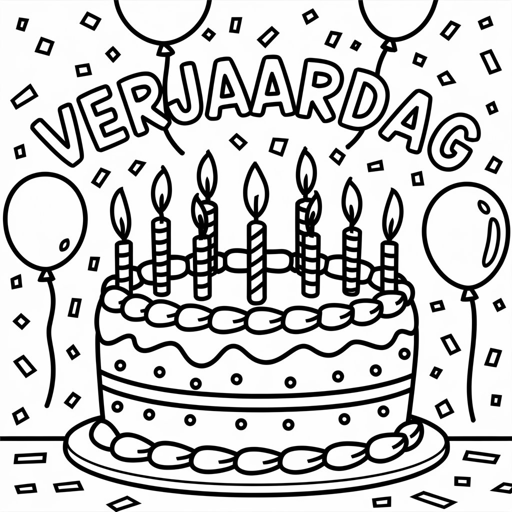 birthday coloring page