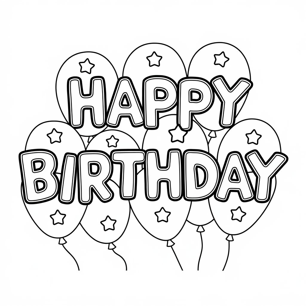 birthday cake coloring pages
