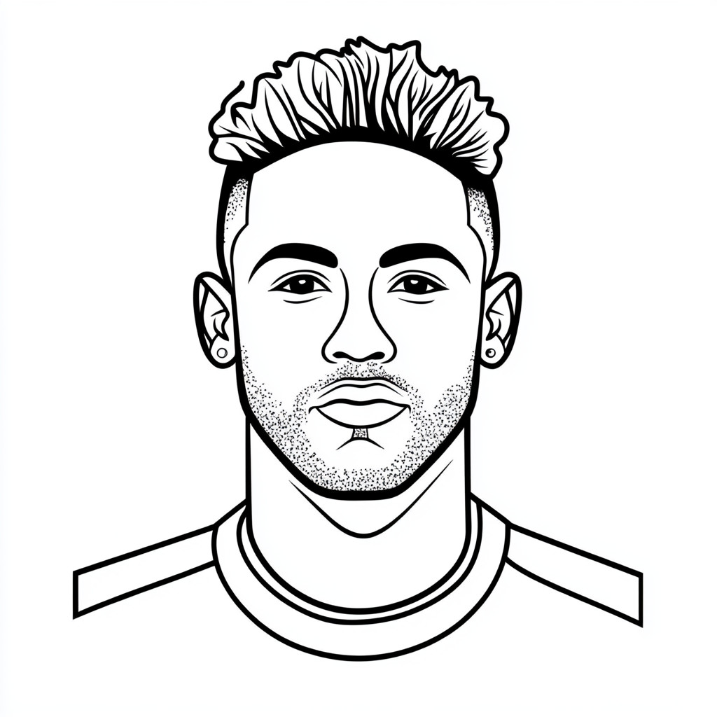 neymar-coloring-page-drawing