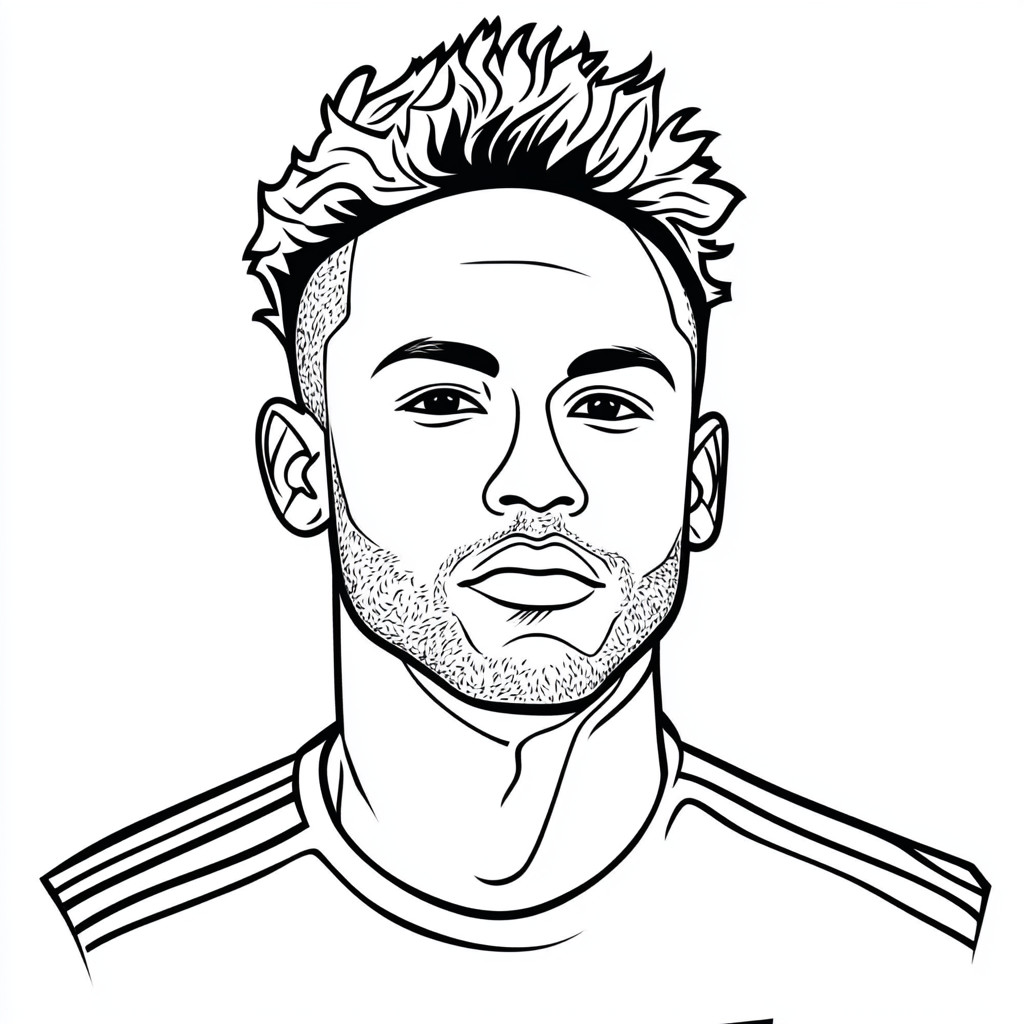 neymar-coloring-page-printable