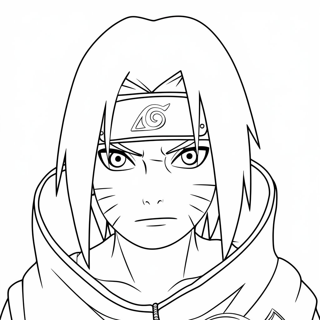 Itachi Naruto Coloring Page