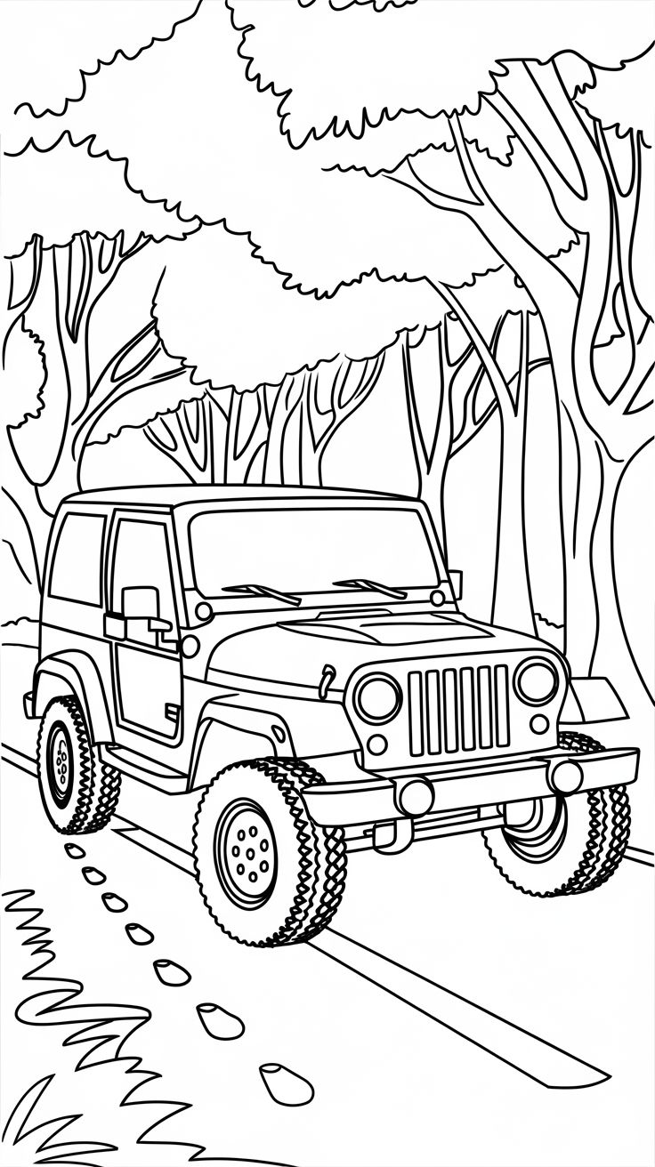 cars coloring book pages
