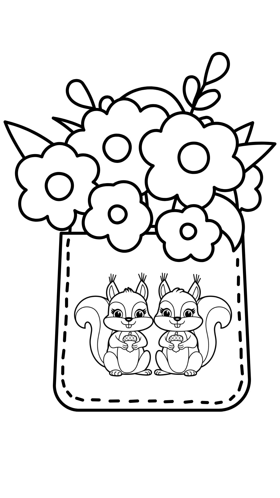 free printable coloring pages of squirrels