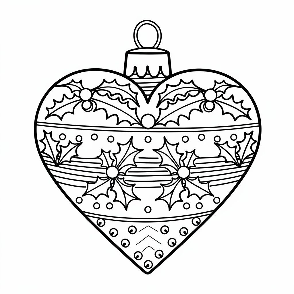 christmas ornaments coloring pages