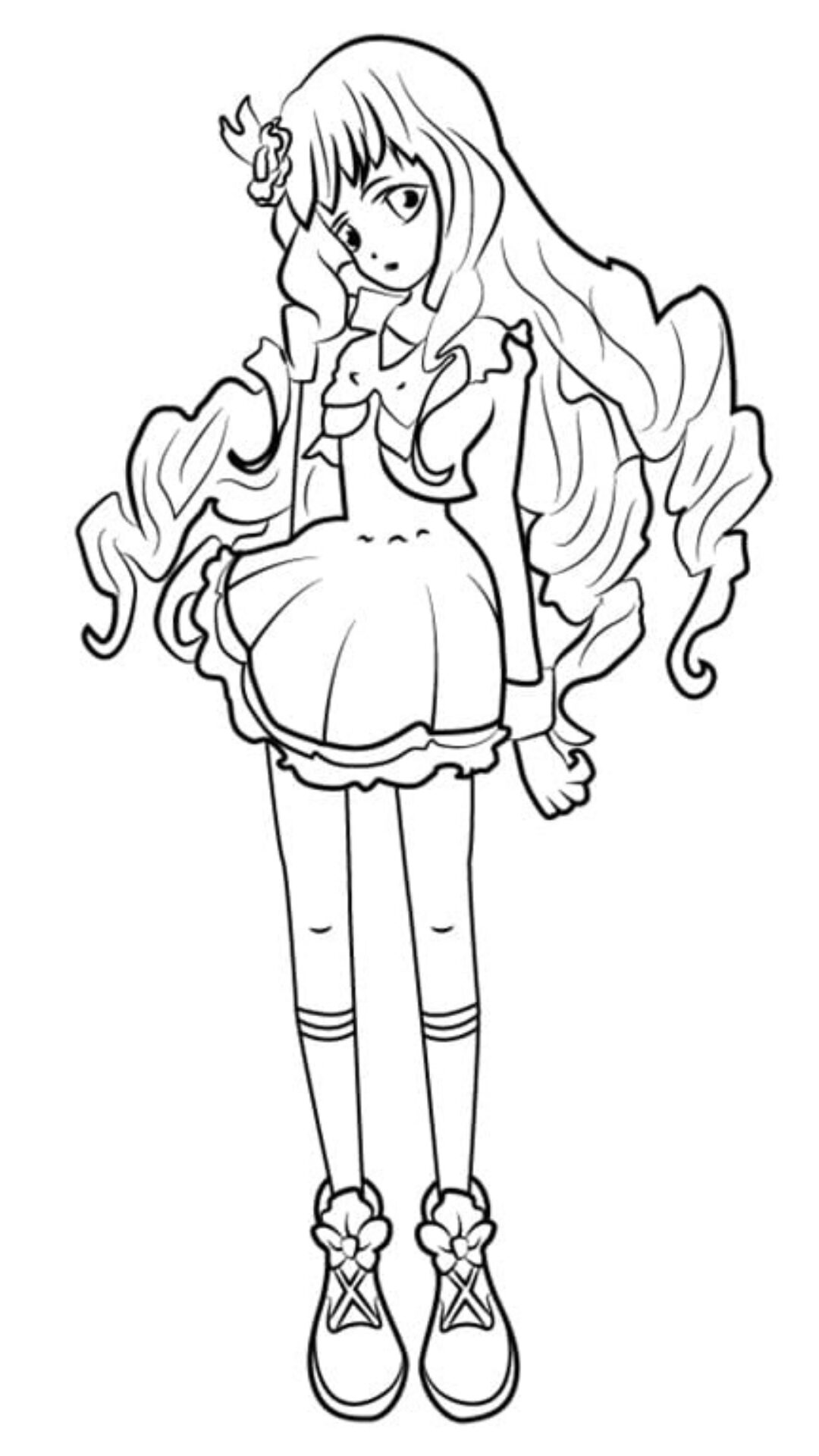 cute manga coloring pages