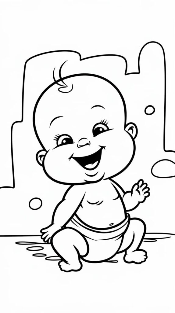 cute baby animal coloring pages