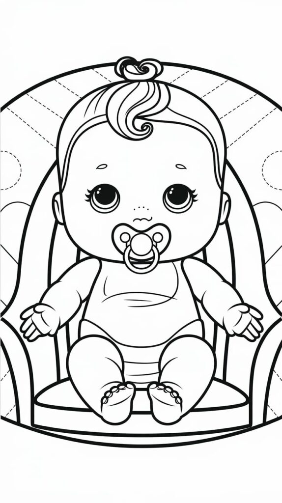 cry babies dolls coloring pages