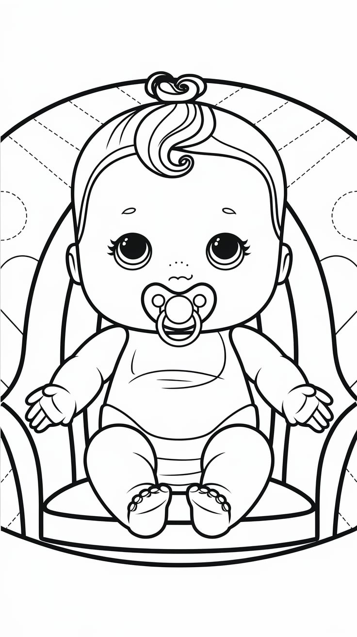 cry babies dolls coloring pages