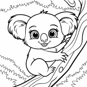 koala coloring page
