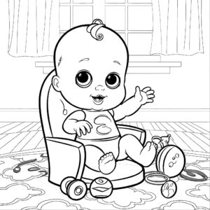 baby coloring page