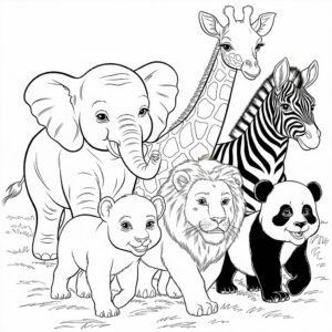 cute baby animals coloring pages