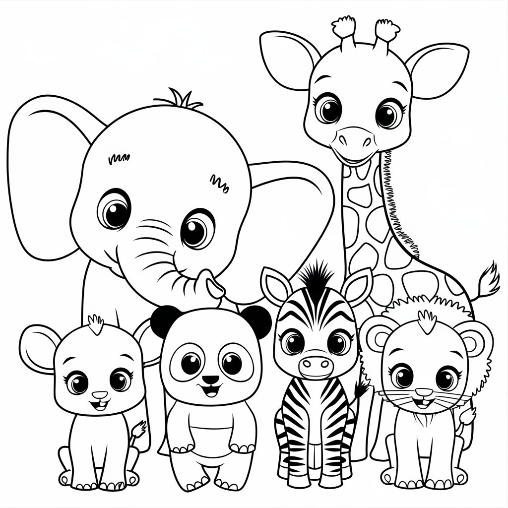 baby animals coloring pages