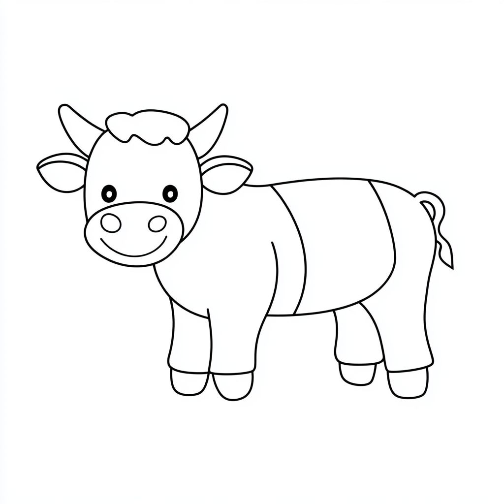 coloring pages cow