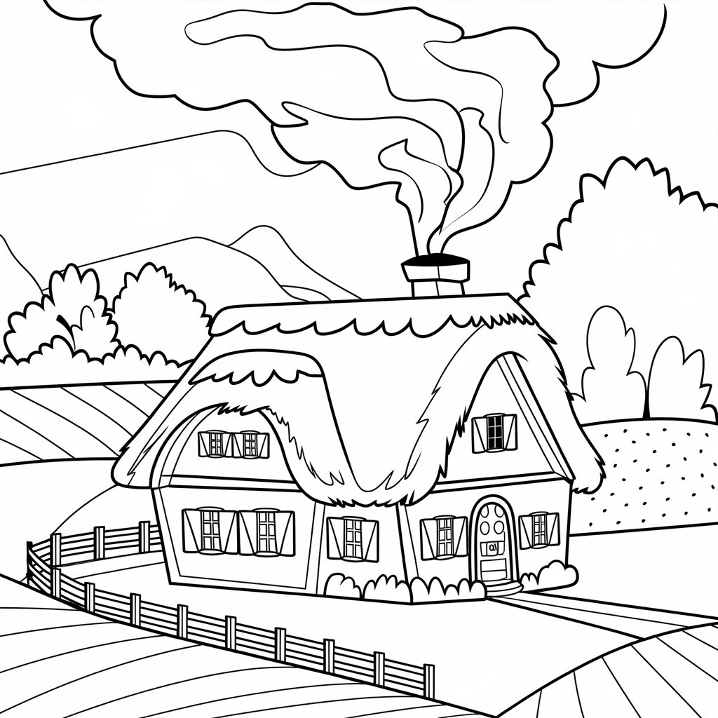 farm animal coloring book pages