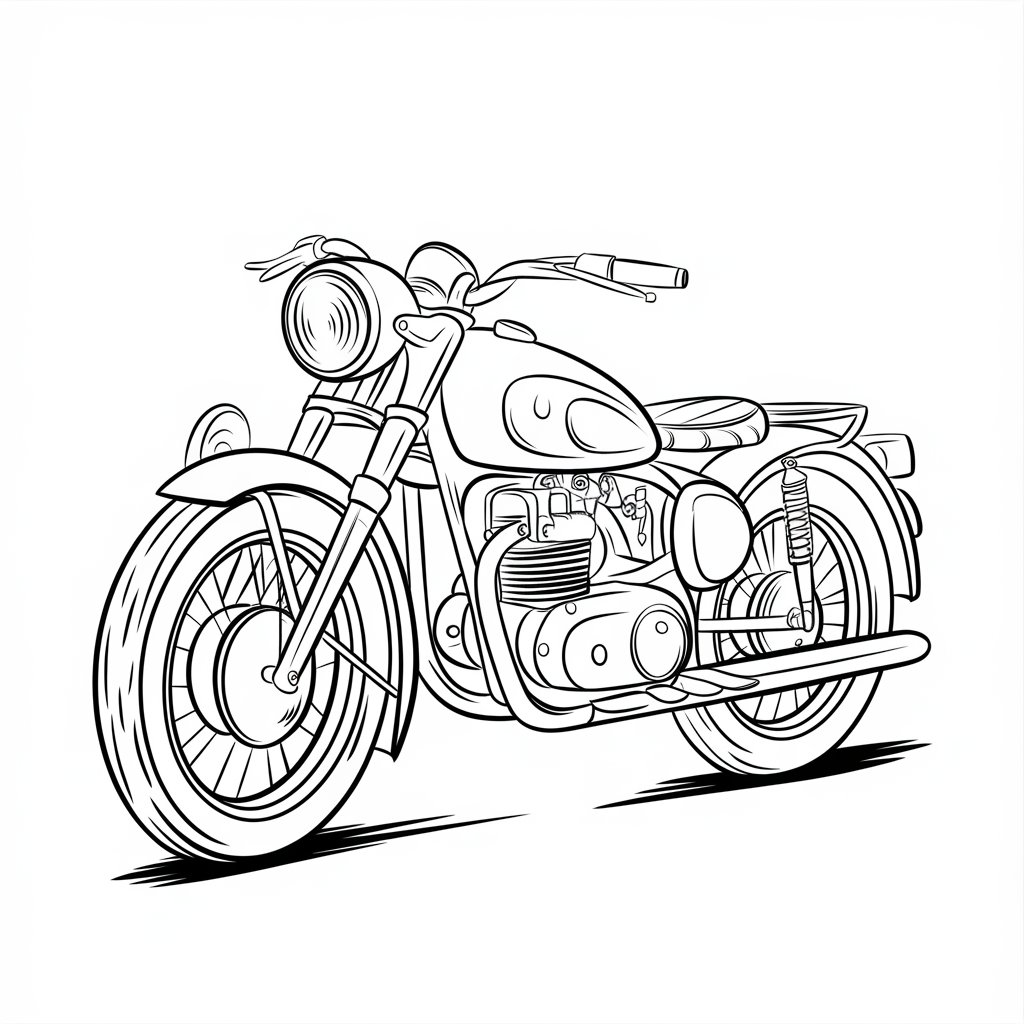 harley davidson motorcycle coloring pages