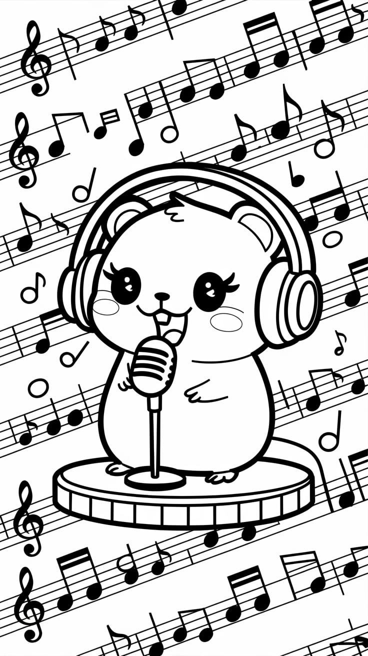 hamster cage coloring pages