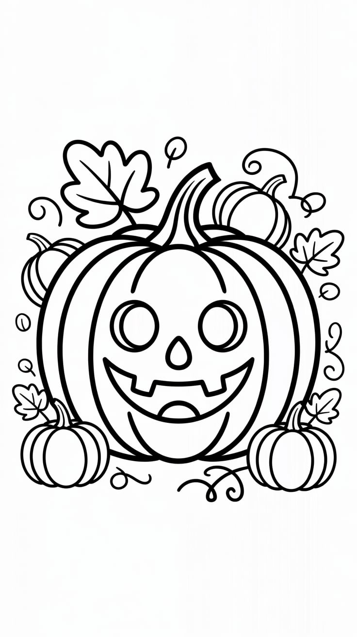 coloring pages pumpkins