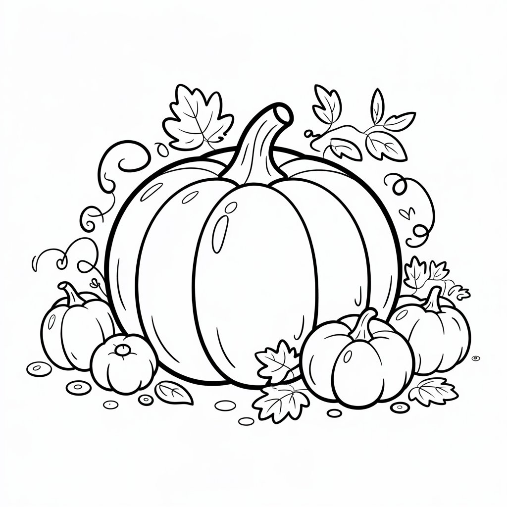 pumpkin coloring book pages