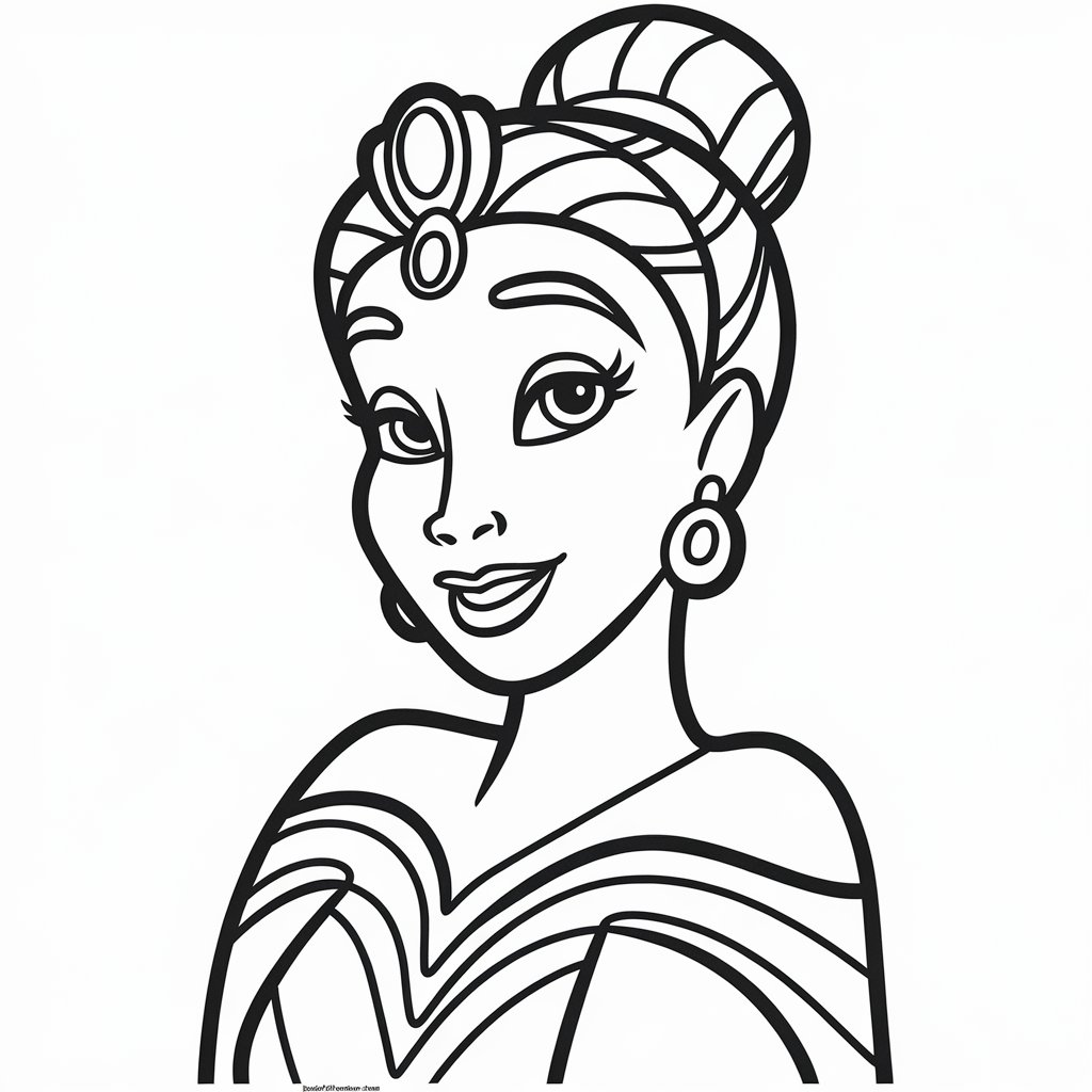 disney princess coloring page