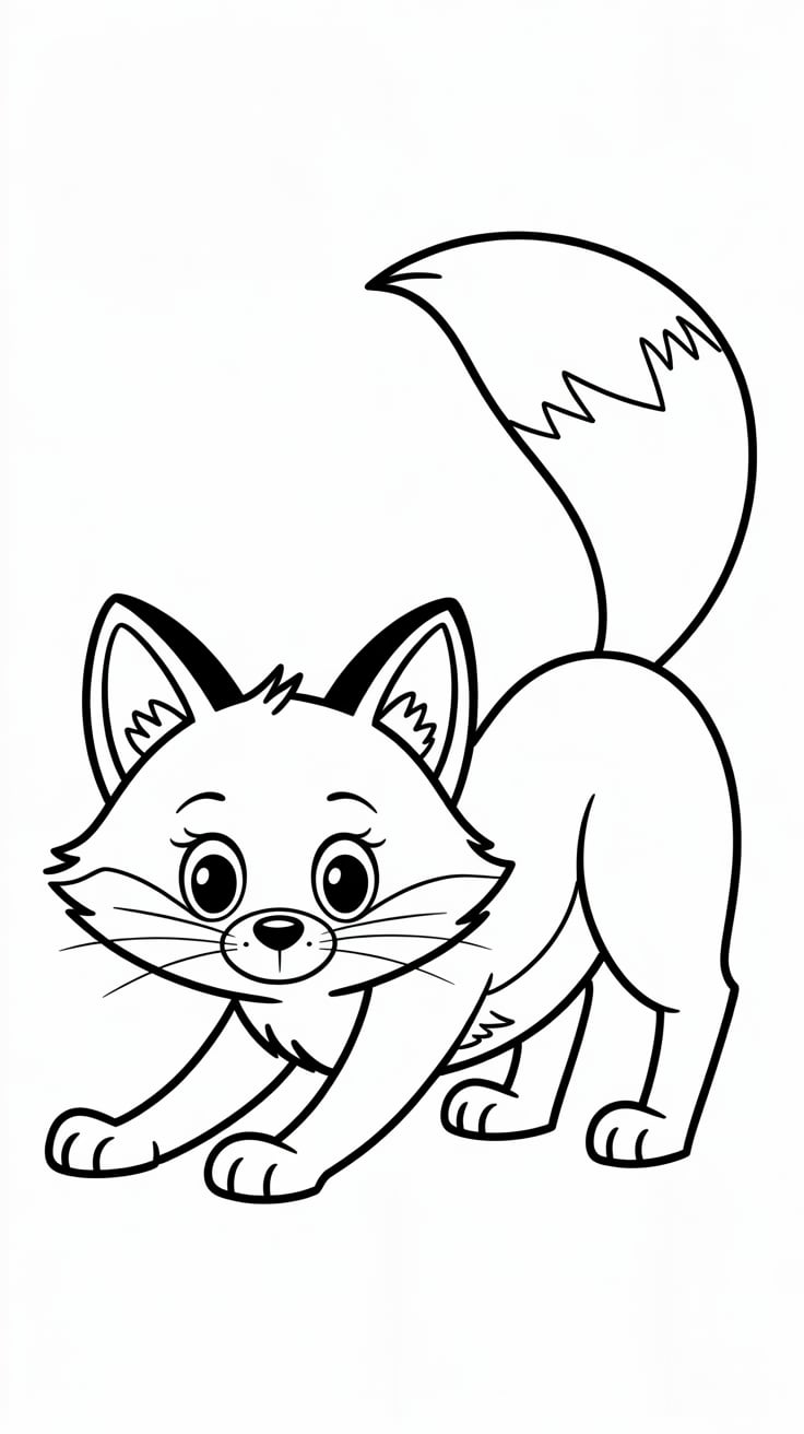 printable coloring pages of fox